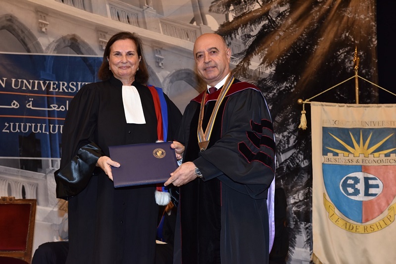 Haigazian University Celebrates its Founders’ Day. Special Honoree and Guest Speaker Dr. Arda Ekmekji on “How to Live the Ethos”: Never Compromise Excellence to Mediocrity
