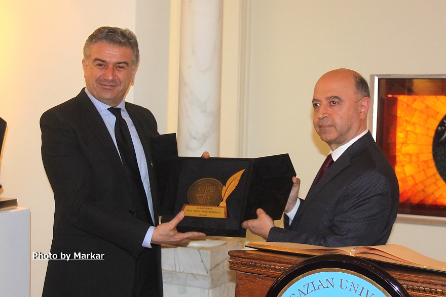 Prime Minister of Armenia, H.E. Karen Karapetyan pays visit to Haigazian University