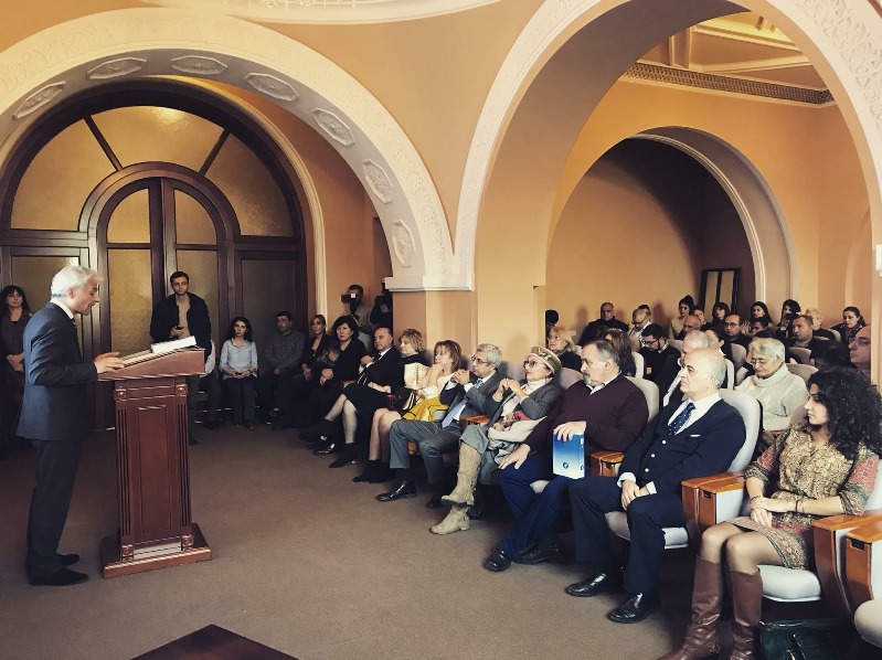 The presentation of the 38th volume of the Haigazian Armenological Review at the Madenataran