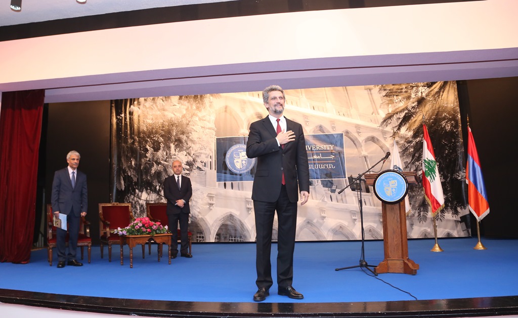 Member of the National Assembly of Turkey, MP Garo Paylan at Haigazian University