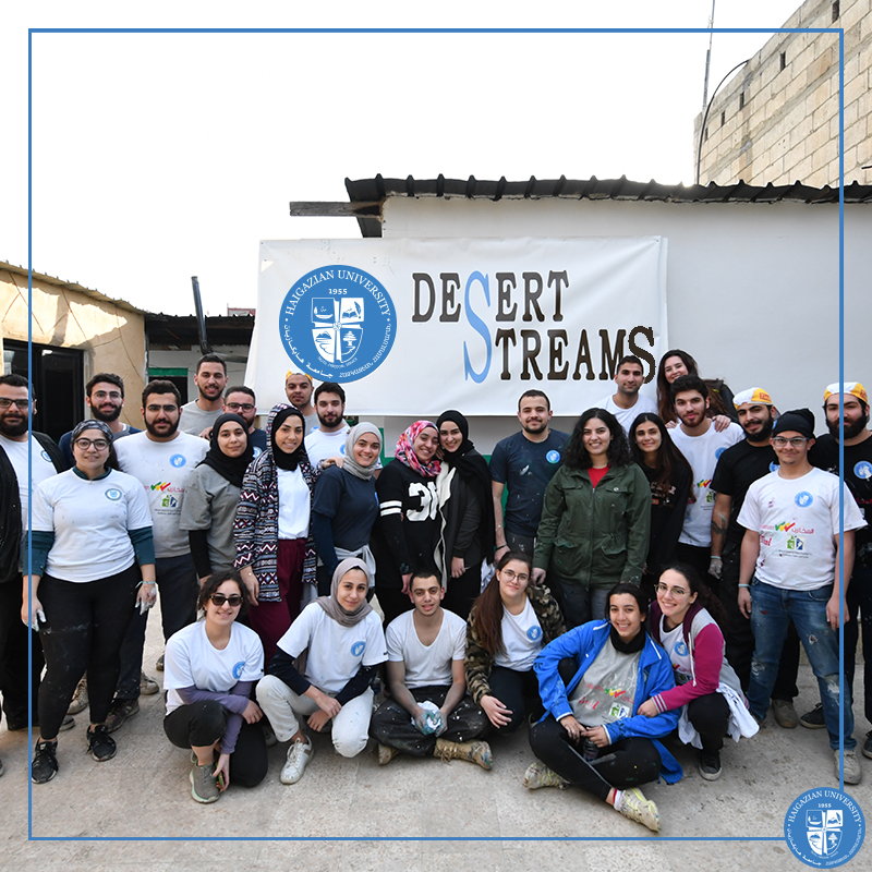 “Operation Renovation” of the Desert Streams Club: Students Bloomed a School in the Bekaa Area