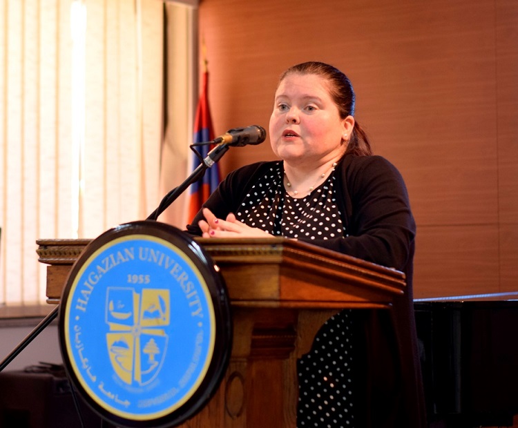 Public Affairs Officer Melissa O’Shaughnessy visits Haigazian University