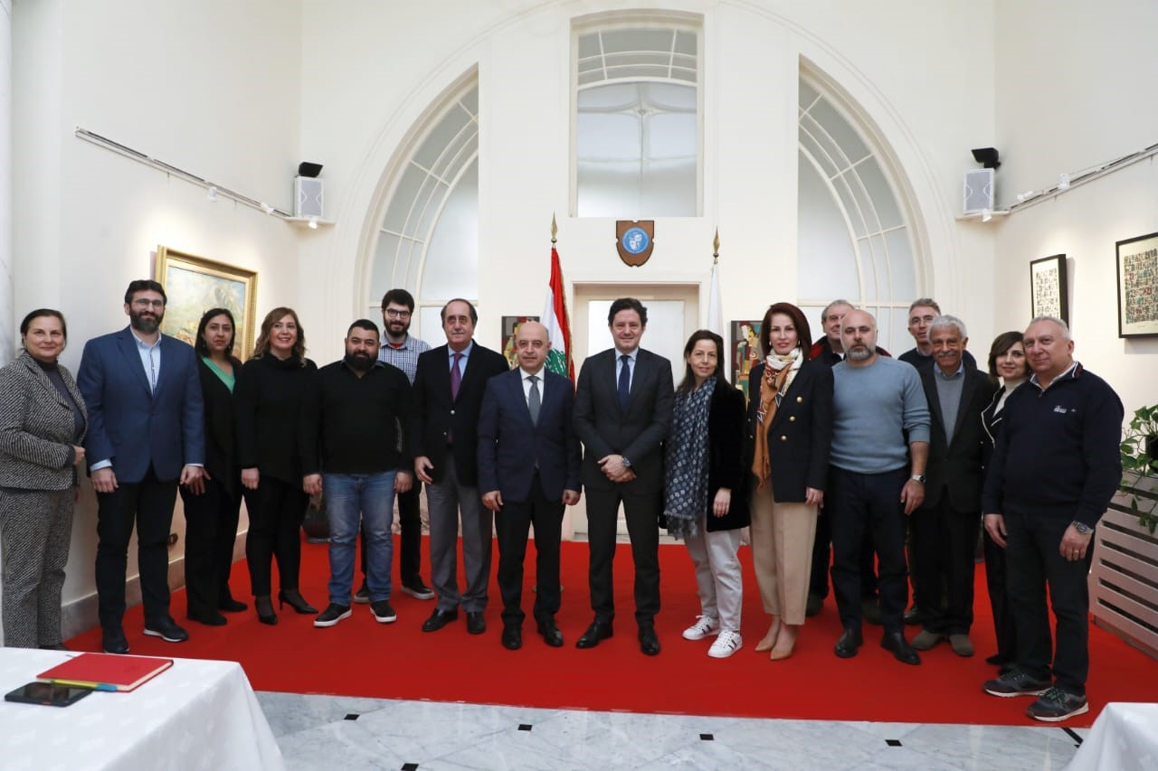 Minister of Information Ziad Makary at Haigazian University