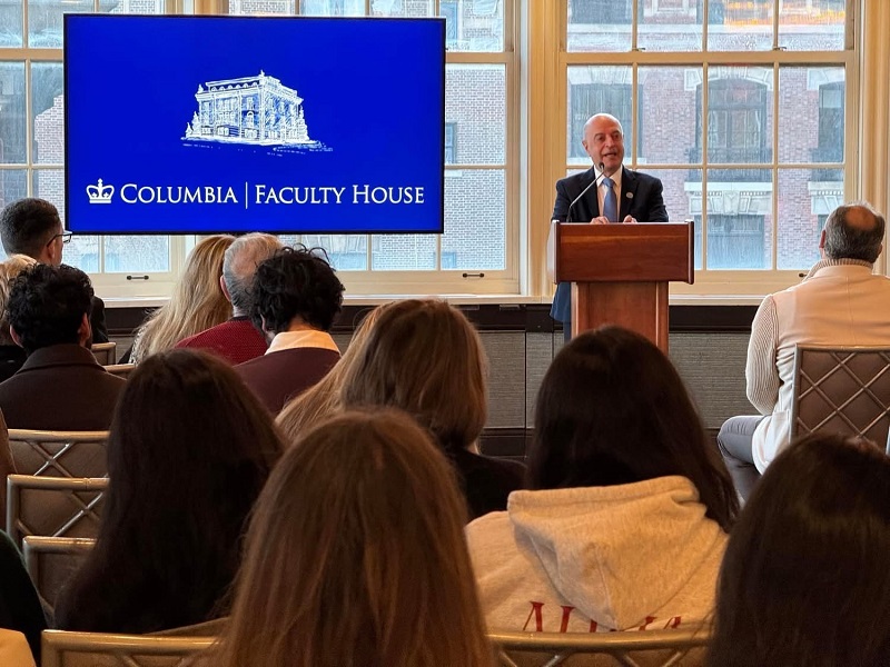 Haigazian University President Delivers Lecture on “Education, Peace, & the Bridge-Building Role of Middle East Christianity” at Columbia University